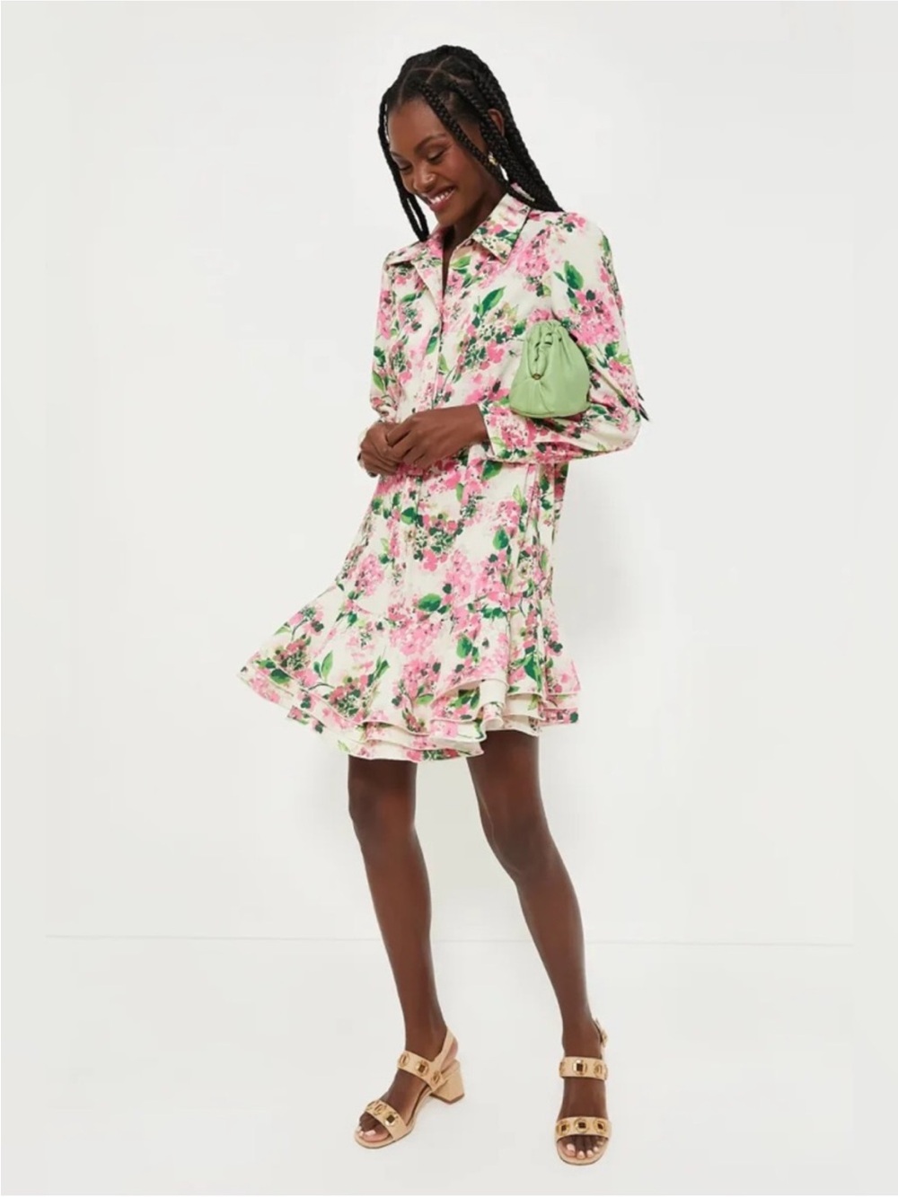 Tuckernuck Pink and Green Dress